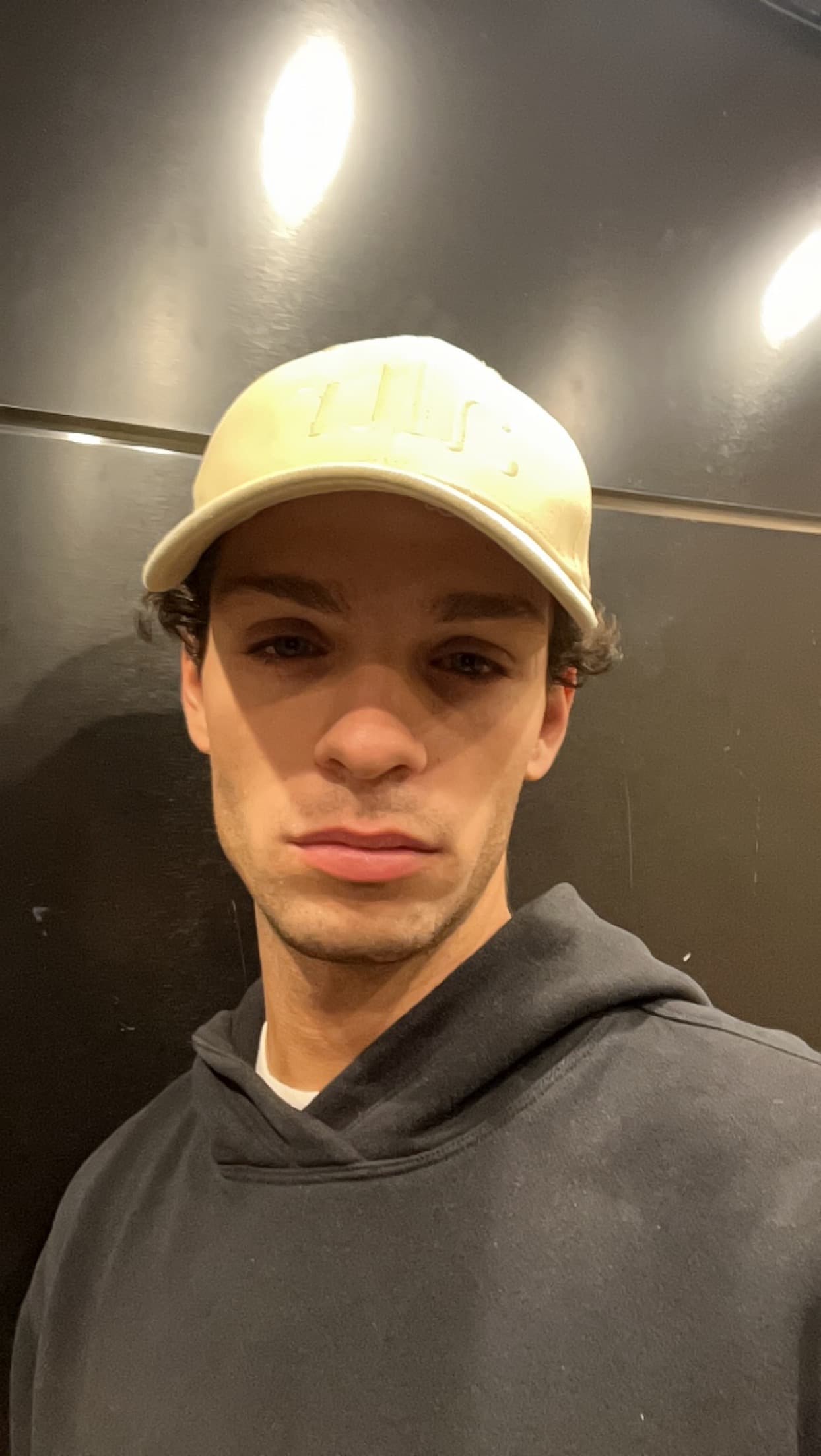 Edoardo looking exhausted